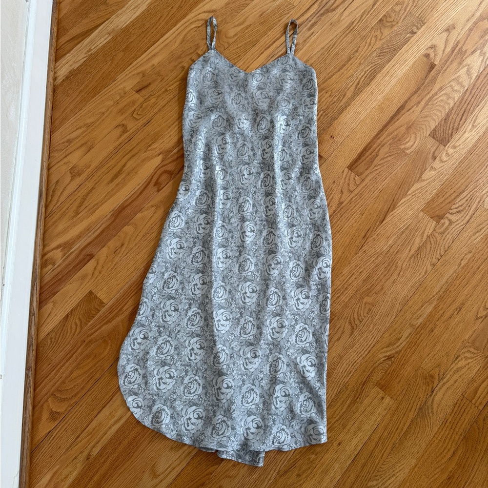 Vintage Natori slip silver rose